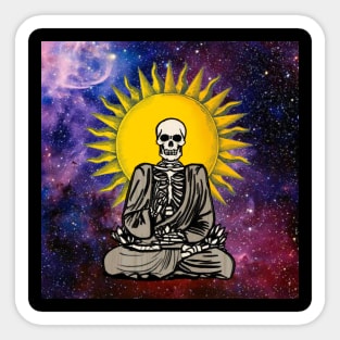 Meditating from within Sticker